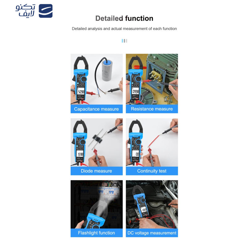 مولتی متر کلمپی دیجیتال مستک مدل CM86A مولتی متر کلمپی دیجیتال مستک مدل CM86A
