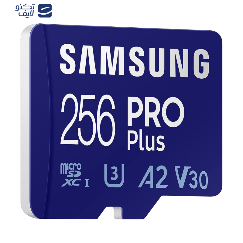 کارت حافظه MicroSDXC سامسونگ مدل Samsung PRO PLUS UHS-I U3 A2 V30 ظرفیت 256 گیگابایت به همراه آداپتور SD کارت حافظه MicroSDXC سامسونگ مدل Samsung PRO PLUS UHS-I U3 A2 V30 ظرفیت 256 گیگابایت به همراه آداپتور SD