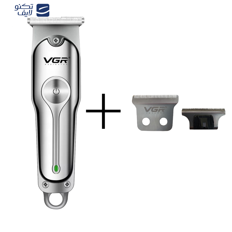 ماشین اصلاح موی سر و صورت وی جی ار مدل 071 به همراه تیغه یدک بسته 2 عددی