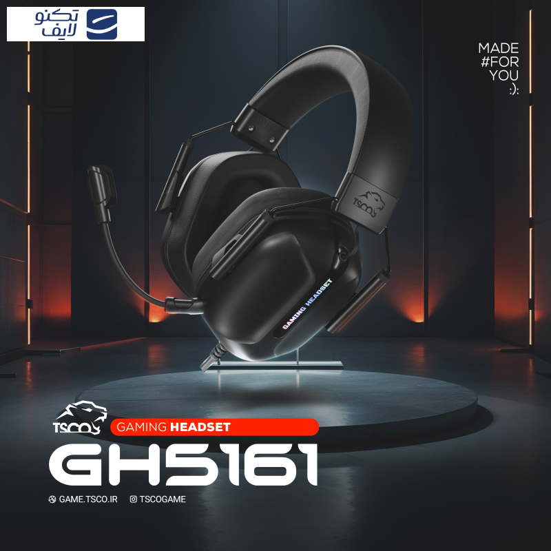 هدست مخصوص بازی تسکو مدل GH 5161 هدست مخصوص بازی تسکو مدل GH 5161