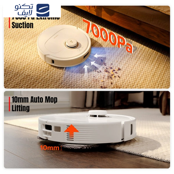 جاروبرقی رباتیک روبوراک مدل  Roborock Q Revo Maxv جاروبرقی رباتیک روبوراک مدل  Roborock Q Revo Maxv