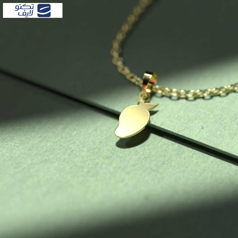گردنبند طلا 18 عیار زنانه مدوپد مدل انبه کد QQ2-1-1067
