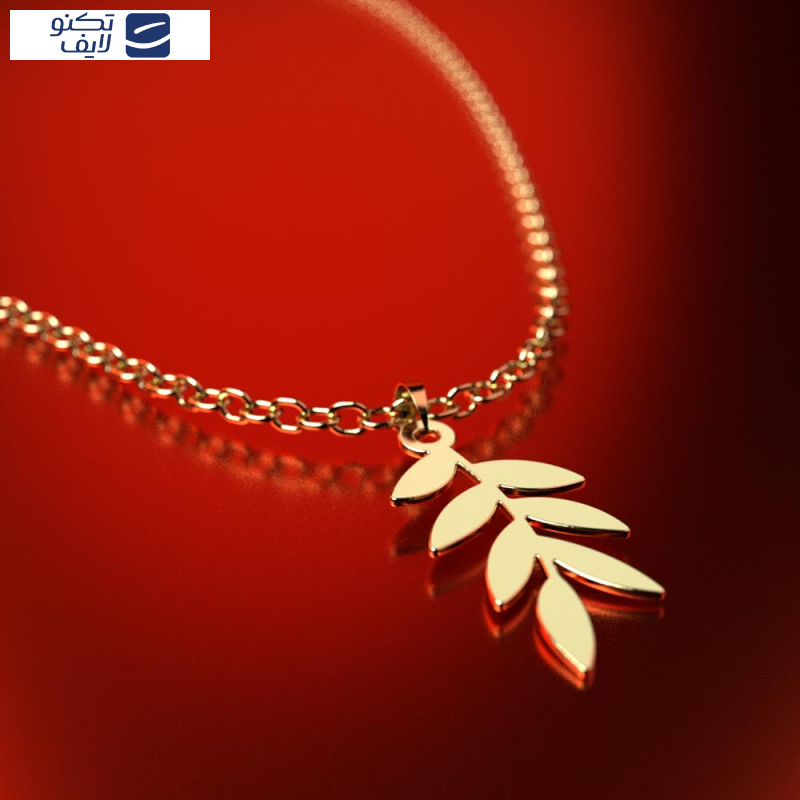 نیم ست طلا 18 عیار زنانه مدوپد مدل برگ کد NA14947