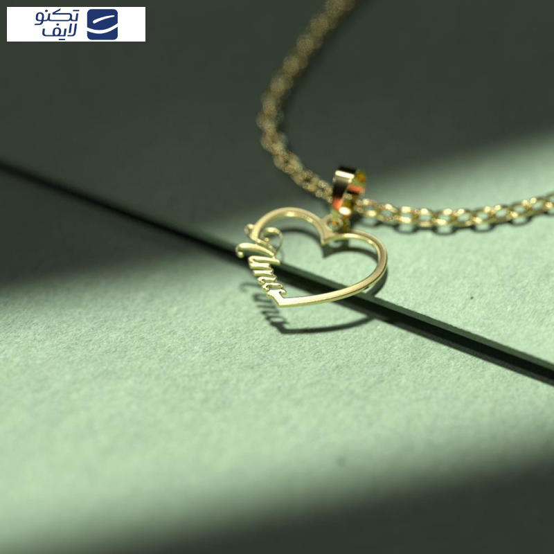 گردنبند طلا 18 عیار زنانه مدوپد مدل اسم آلما alma کد HE2-1-1266