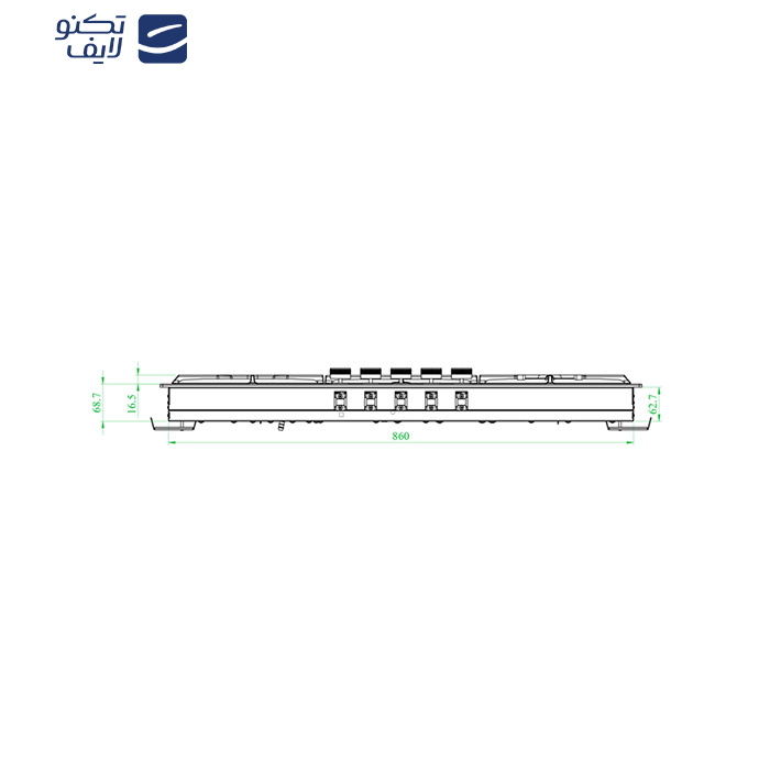 اجاق گاز صفحه ای کن مدل RIGEL اجاق گاز صفحه ای کن مدل RIGEL