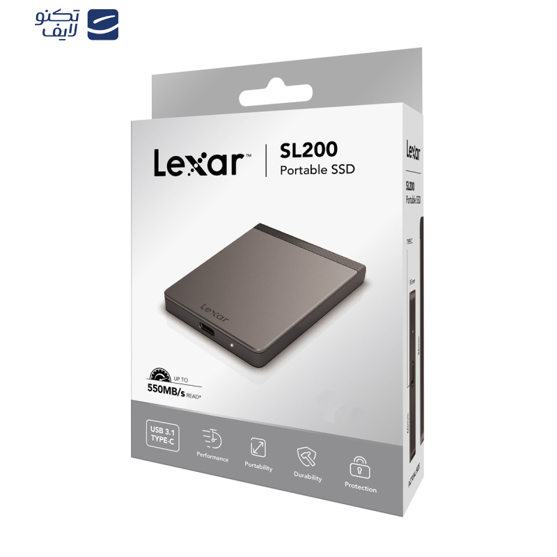 اس اس دی اکسترنال لکسار مدل SL200 ظرفیت 1 ترابایت اس اس دی اکسترنال لکسار مدل SL200 ظرفیت 1 ترابایت