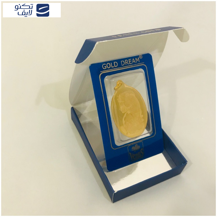 شمش طلا 18 عیار ونوس کد 1500