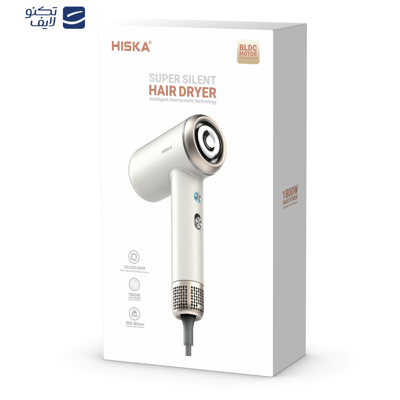 سشوار حرفه ای 1800 وات هیسکا مدل H5256 سشوار حرفه ای 1800 وات هیسکا مدل H5256