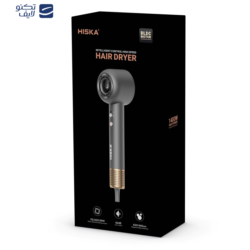 سشوار حرفه ای 1400 وات هیسکا مدل H5262 سشوار حرفه ای 1400 وات هیسکا مدل H5262