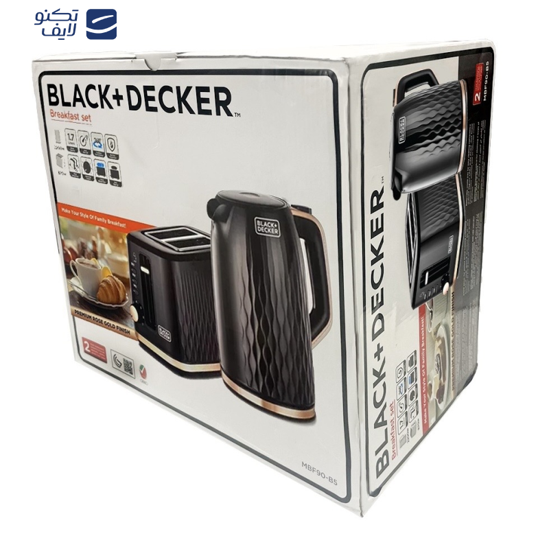 صبحانه ساز بلک اندکر مدل MBF90-B5 مجموعه دو عددی صبحانه ساز بلک اندکر مدل MBF90-B5 مجموعه دو عددی