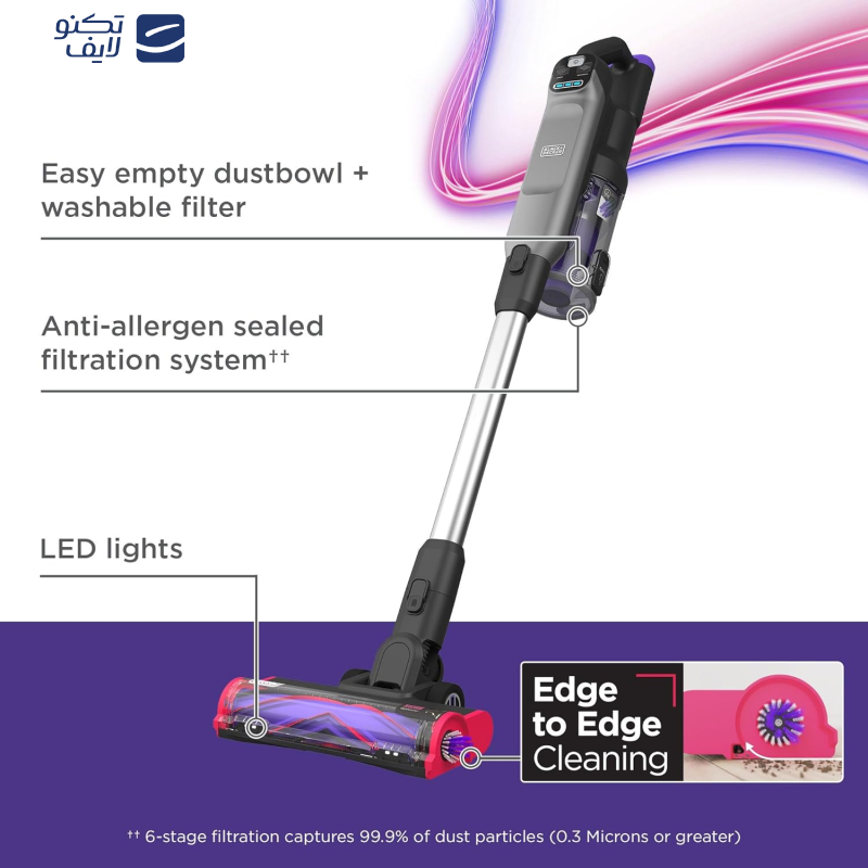 جارو شارژی عصایی بلک اند دکر مدل BHFEA640WG جارو شارژی عصایی بلک اند دکر مدل BHFEA640WG