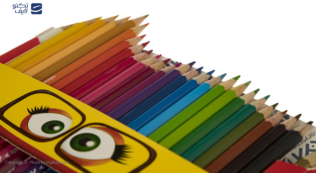 مداد رنگی 2+24 رنگ آریا مدل 3017 مداد رنگی 2+24 رنگ آریا مدل 3017