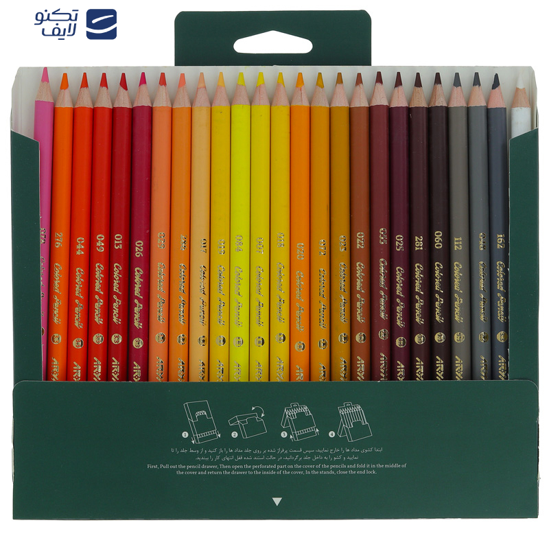 مداد رنگی 50 رنگ آریا مدل آرتیست طرح ماهی مداد رنگی 50 رنگ آریا مدل آرتیست طرح ماهی