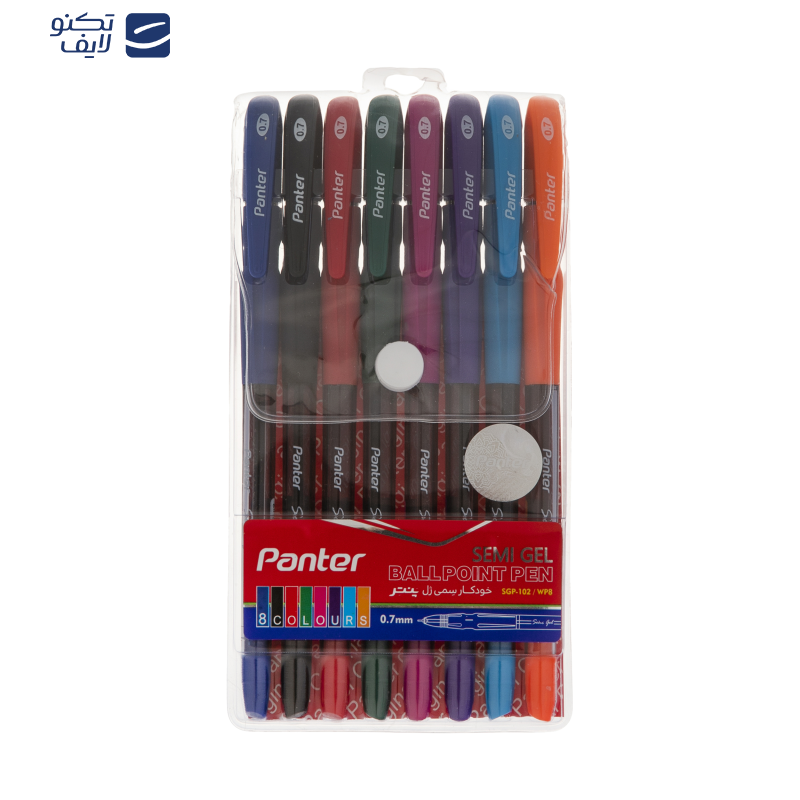 خودکار 8 رنگ پنتر مدل Semi Gel کد SGP102 خودکار 8 رنگ پنتر مدل Semi Gel کد SGP102