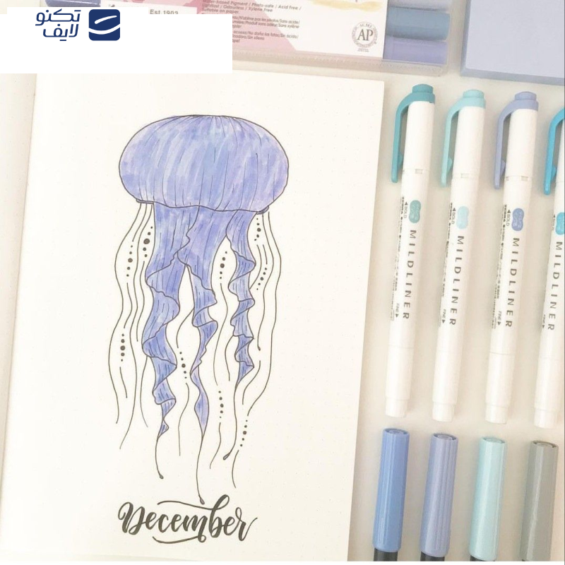 ماژیک علامتگذار دو سر زبرا مدل MILDLINER سری Cool and Refined Colors ماژیک علامتگذار دو سر زبرا مدل MILDLINER سری Cool and Refined Colors