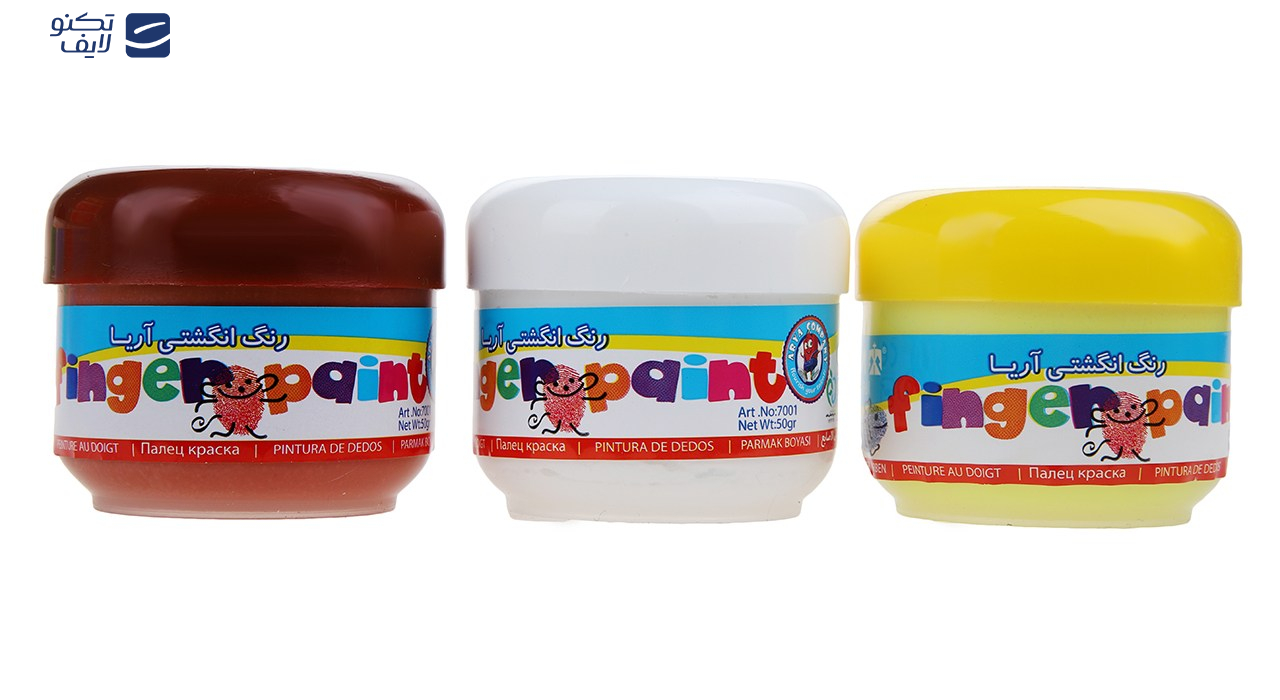رنگ انگشتی 6 رنگ آریا مدل 7003- حجم 300 میلی لیتر رنگ انگشتی 6 رنگ آریا مدل 7003- حجم 300 میلی لیتر