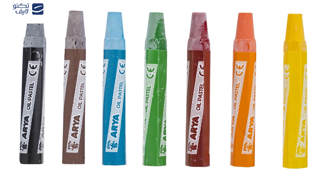 پاستل روغنی 6+1 رنگ آریا مدل 2024 A پاستل روغنی 6+1 رنگ آریا مدل 2024 A