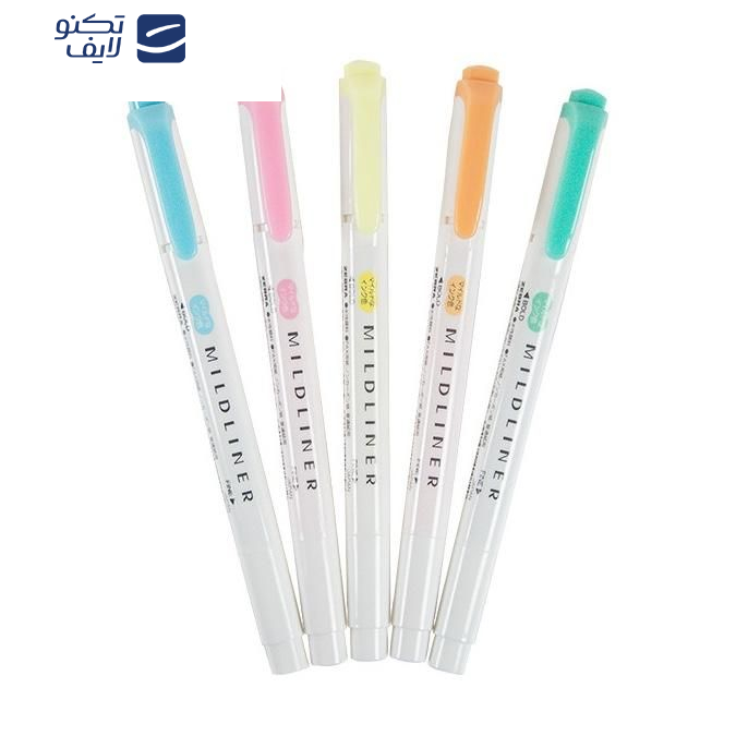 ماژیک علامت گذار دو سر زبرا مدل Mildliner طرح Fluorescent Colors بسته 5 عددی ماژیک علامت گذار دو سر زبرا مدل Mildliner طرح Fluorescent Colors بسته 5 عددی