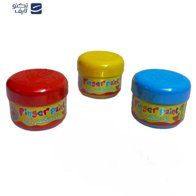 رنگ انگشتی 3 رنگ آریا مدل 02 به همراه پاستل روغنی رنگ انگشتی 3 رنگ آریا مدل 02 به همراه پاستل روغنی