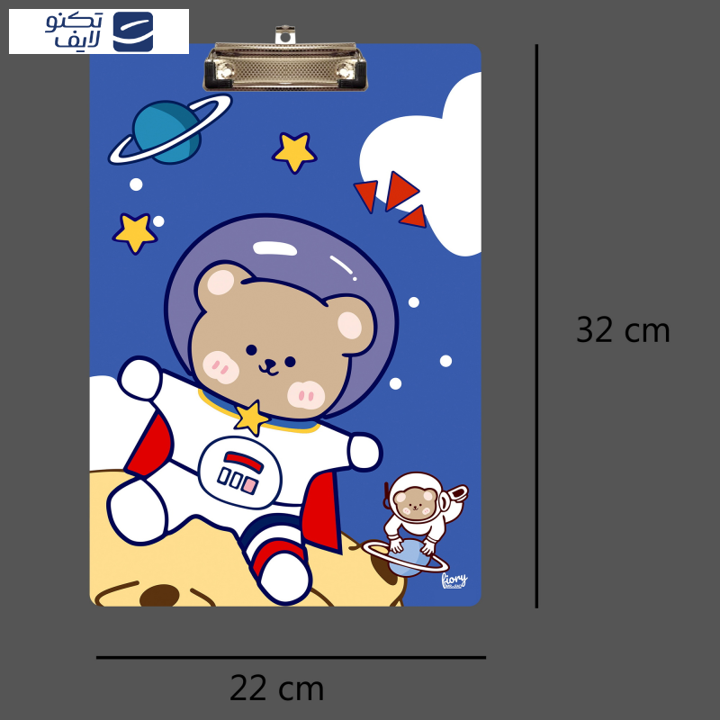   تخته شاسی مستر راد مدل خرس فانتزی کد fiory 2399 سایز A4