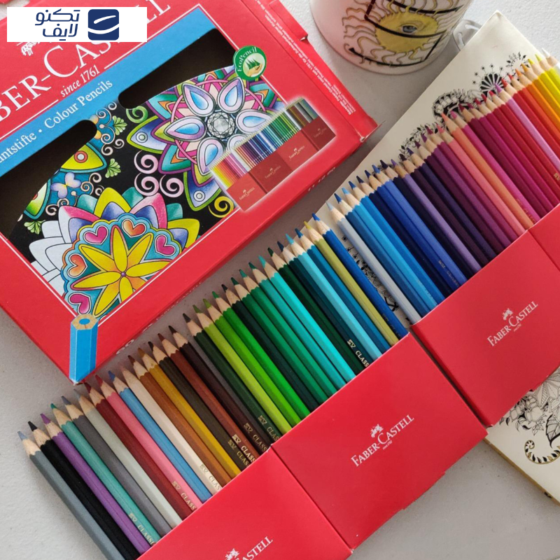 مداد رنگی 60 رنگ فابر کاستل مدل classic مداد رنگی 60 رنگ فابر کاستل مدل classic