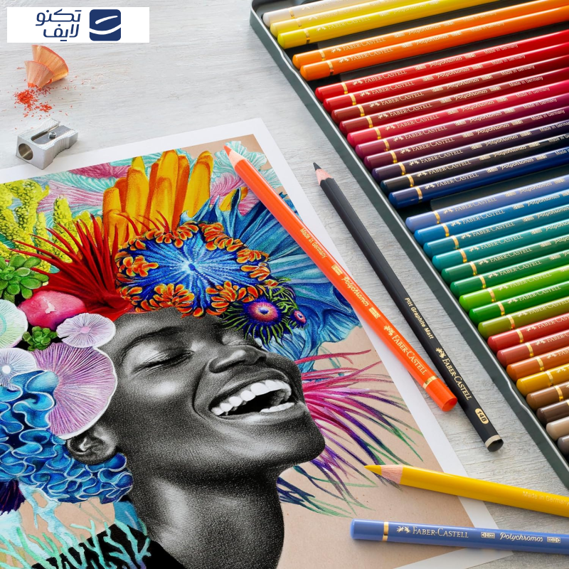مداد رنگی 60 رنگ فابرکاستل مدل پلی کروم مداد رنگی 60 رنگ فابرکاستل مدل پلی کروم