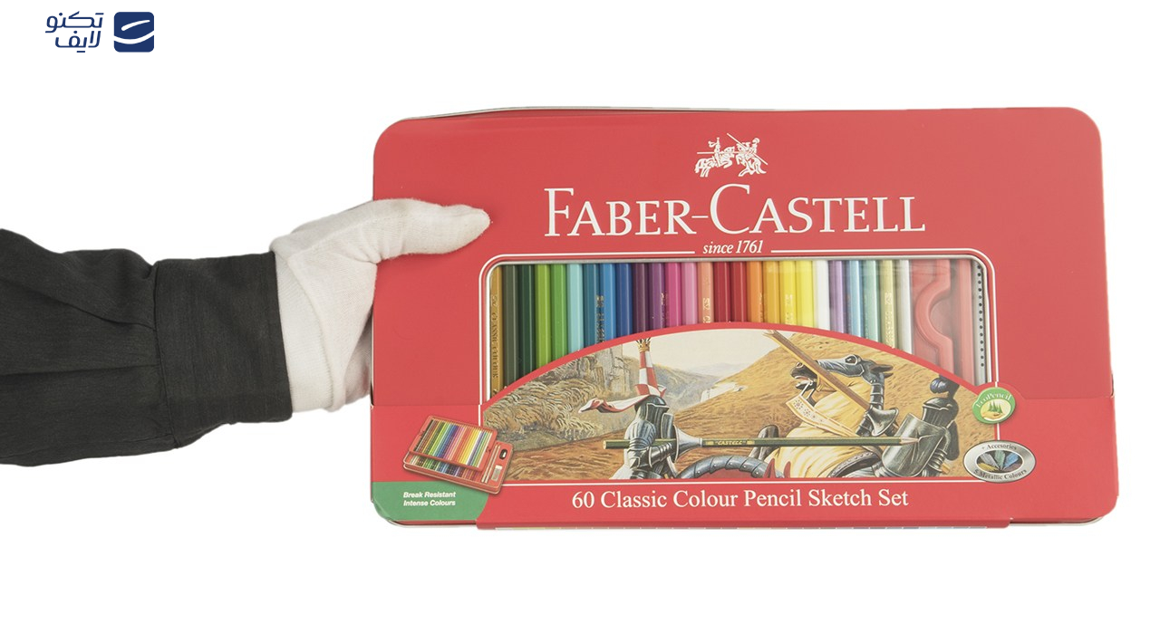 مداد رنگی 60 رنگ فابر-کاستل مدل Sketch مداد رنگی 60 رنگ فابر-کاستل مدل Sketch
