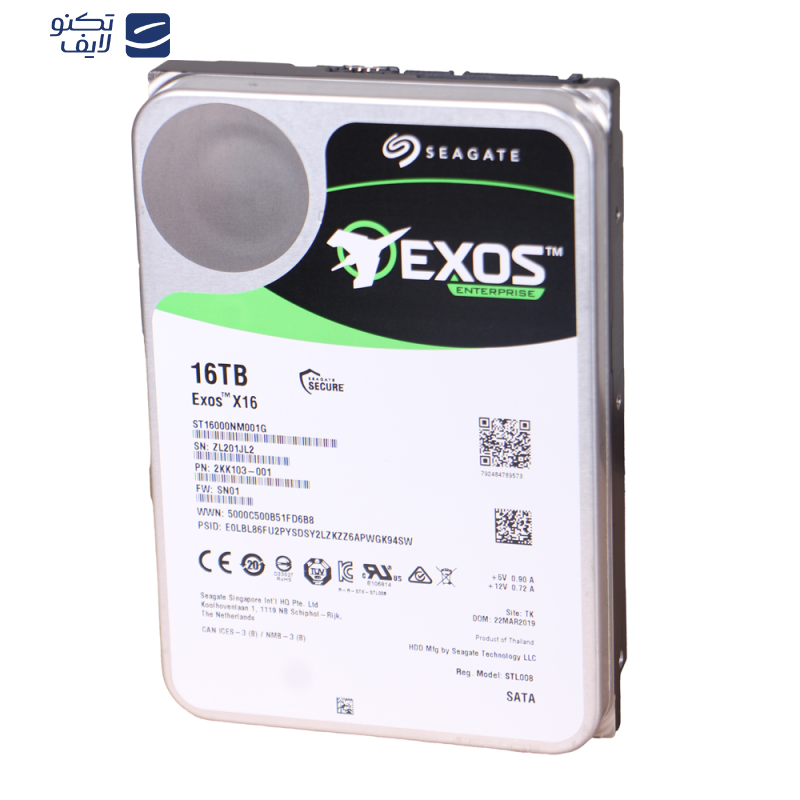 هارددیسک اینترنال سیگیت مدل ST16000NM001G Enterprise ظرفیت 16 ترابایت هارددیسک اینترنال سیگیت مدل ST16000NM001G Enterprise ظرفیت 16 ترابایت