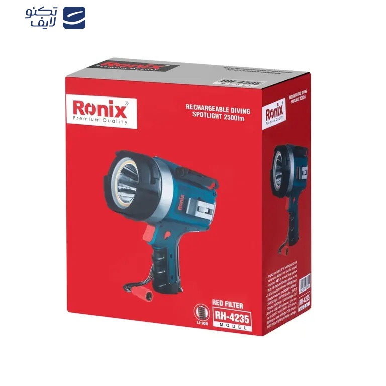 نورافکن دستی رونیکس مدل RH-4235 با نور مهتابی نورافکن دستی رونیکس مدل RH-4235 با نور مهتابی