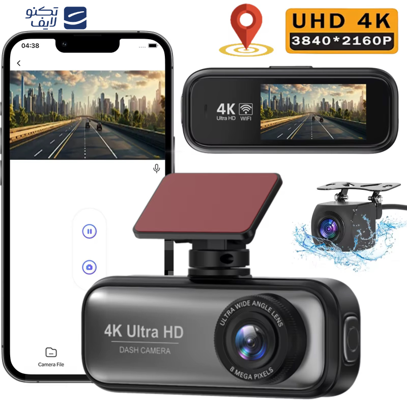 دوربین ثبت وقایع خودرو مدل ULTRA-4k-WiFi دوربین ثبت وقایع خودرو مدل ULTRA-4k-WiFi