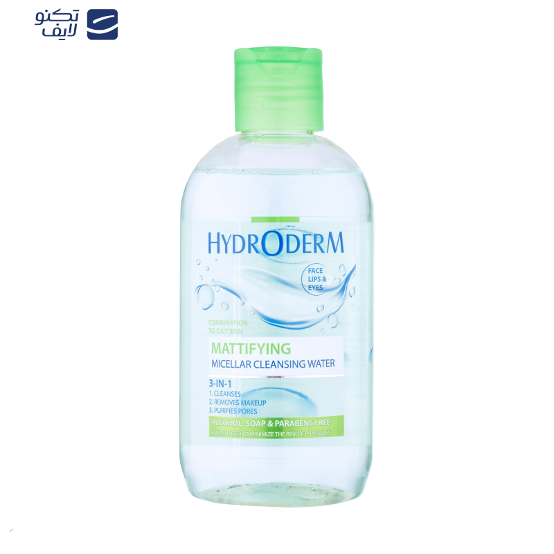 محلول پاک کننده آرایش صورت هیدرودرم مدل برگ مناسب پوست های حساس حجم 250 میلی لیتر محلول پاک کننده آرایش صورت هیدرودرم مدل برگ مناسب پوست های حساس حجم 250 میلی لیتر