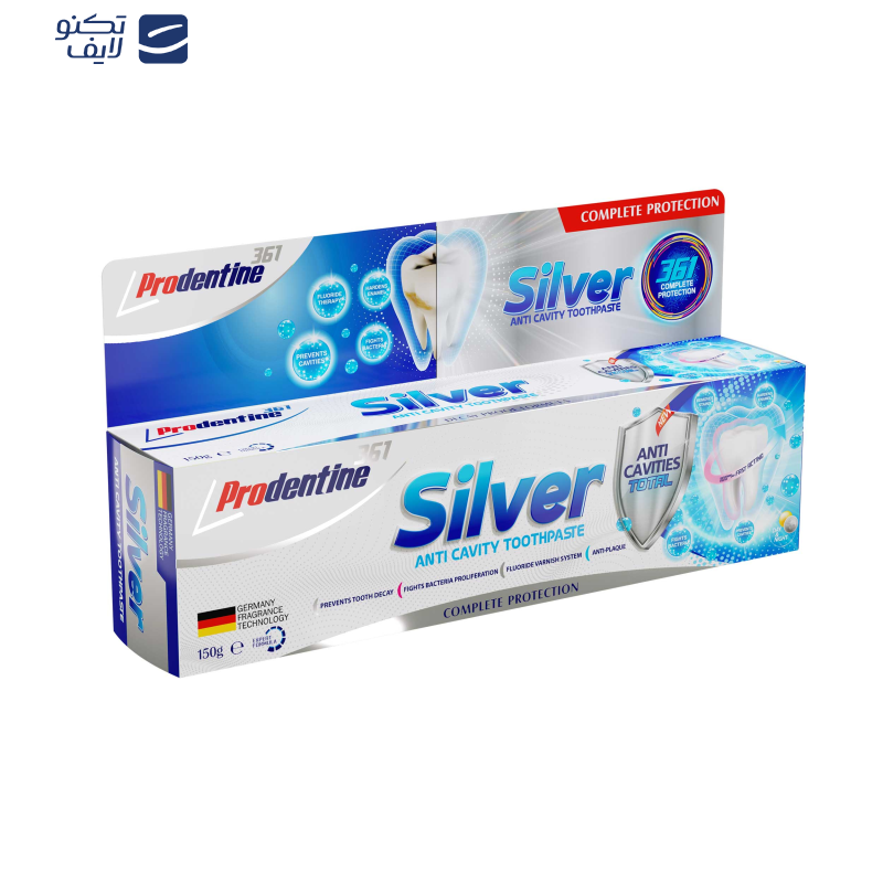 خمیر دندان پرودنتین 361 مدل Silver وزن 150 گرم