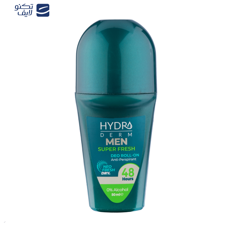 رول ضد تعریق مردانه هیدرودرم مدل Super Fresh حجم 50 میلی لیتر رول ضد تعریق مردانه هیدرودرم مدل Super Fresh حجم 50 میلی لیتر