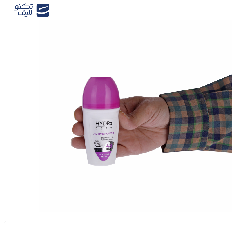رول ضد تعریق زنانه هیدرودرم مدل Active Power حجم 50 میلی لیتر