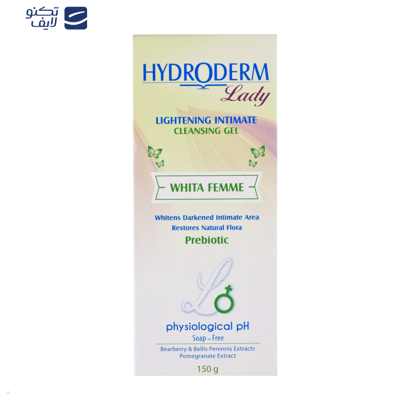 ژل بهداشتی بانوان هیدرودرم مدل Whita Femme مقدار 150 گرم ژل بهداشتی بانوان هیدرودرم مدل Whita Femme مقدار 150 گرم