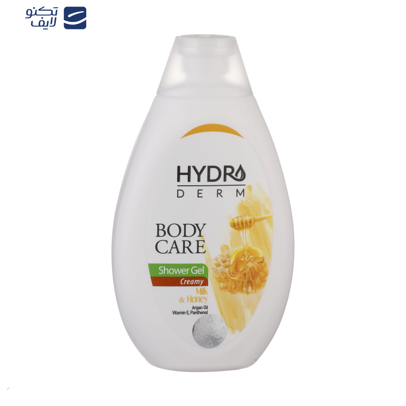 شامپو بدن کرمی هیدرودرم مدل Milk and Honey مناسب انواع پوست حجم 500 میلی لیتر شامپو بدن کرمی هیدرودرم مدل Milk and Honey مناسب انواع پوست حجم 500 میلی لیتر