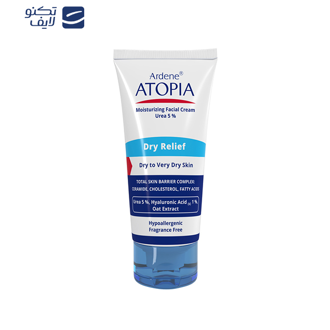 کرم مرطوب‌کننده صورت آردن آتوپیا مدل Dry Relief حجم 50 میلی‌لیتر