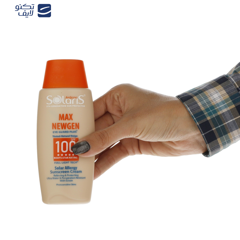 کرم ضدآفتاب رنگی آردن سولاریس SPF100 مدل Max Newgen، مناسب پوستهای حساس، حجم 100 میلیلیتر کرم ضدآفتاب رنگی آردن سولاریس SPF100 مدل Max Newgen، مناسب پوستهای حساس، حجم 100 میلیلیتر