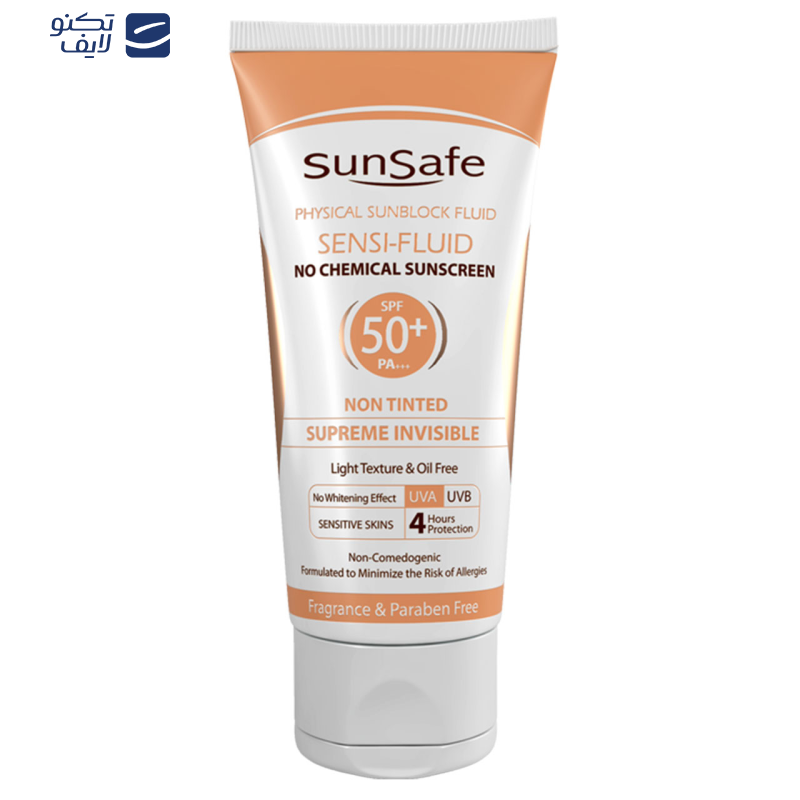 کرم ضدآفتاب سانسیف مدل سنسی فلوئید +SPF50، حجم 50 میلیلیتر کرم ضدآفتاب سانسیف مدل سنسی فلوئید +SPF50، حجم 50 میلیلیتر