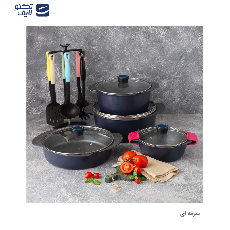 سرویس پخت و پز 17 پارچه تکنو مدل پروانه