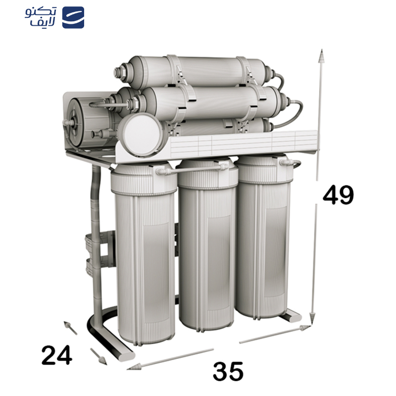 دستگاه تصفیه کننده آب اس اس وی مدل SuperSpring 2W X800 به همراه شیر تصفیه آب دستگاه تصفیه کننده آب اس اس وی مدل SuperSpring 2W X800 به همراه شیر تصفیه آب