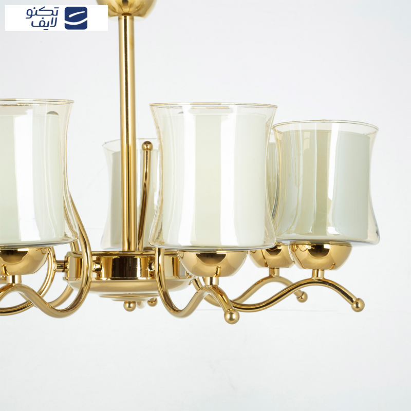  لوستر 7 شعله چشمه نور کد A823/7-G