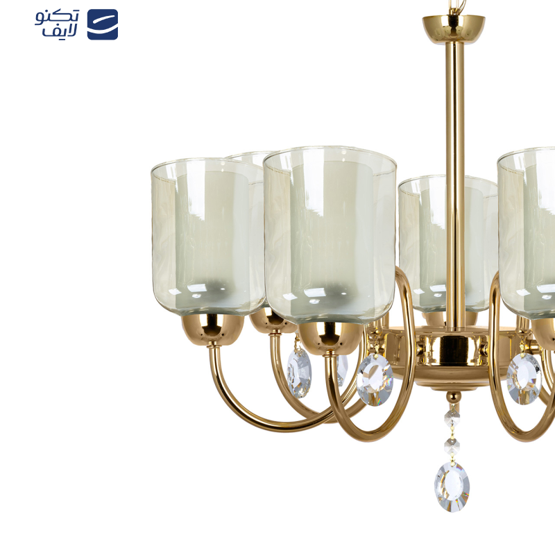 لوستر آویز هفت شعله چشمه نور کد A812/7-O لوستر آویز هفت شعله چشمه نور کد A812/7-O