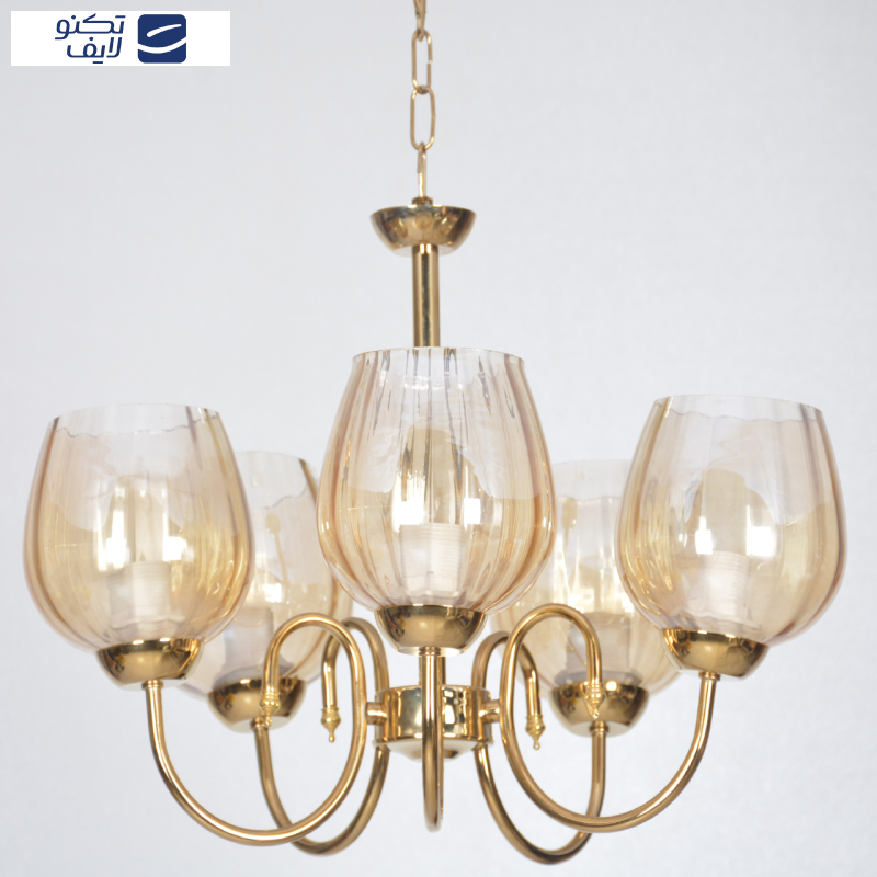 لوستر پنج شعله چشمه نور کد AB817/5  لوستر پنج شعله چشمه نور کد AB817/5