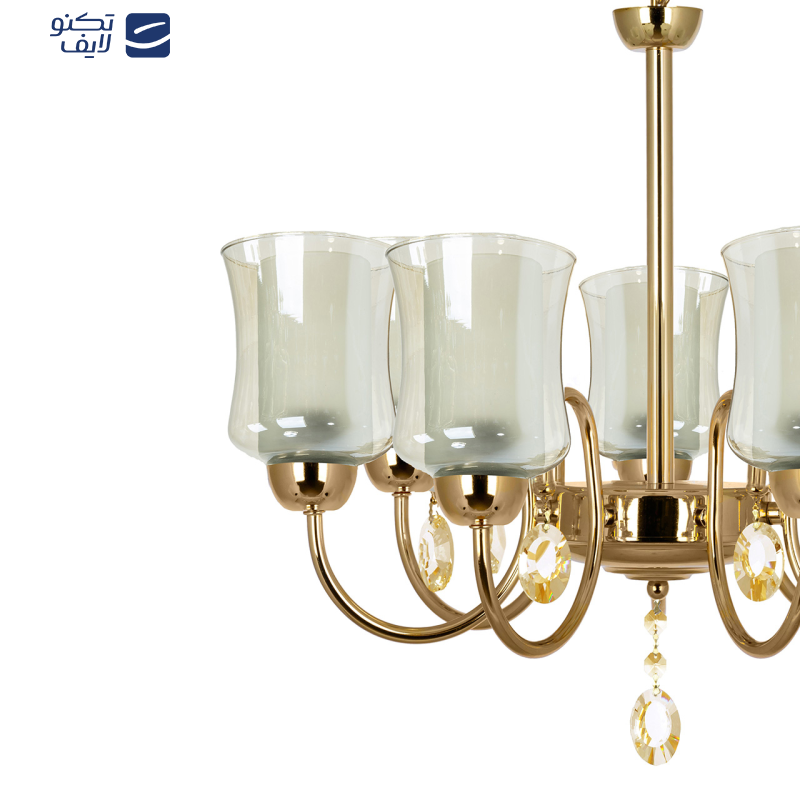 لوستر 7 شعله چشمه نور کد 811.7 لوستر 7 شعله چشمه نور کد 811.7