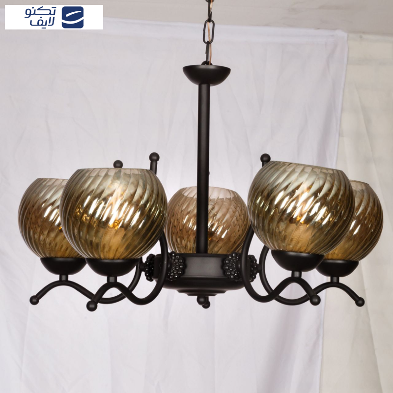 لوستر 5 شعله چشمه نور کد 883/5BK