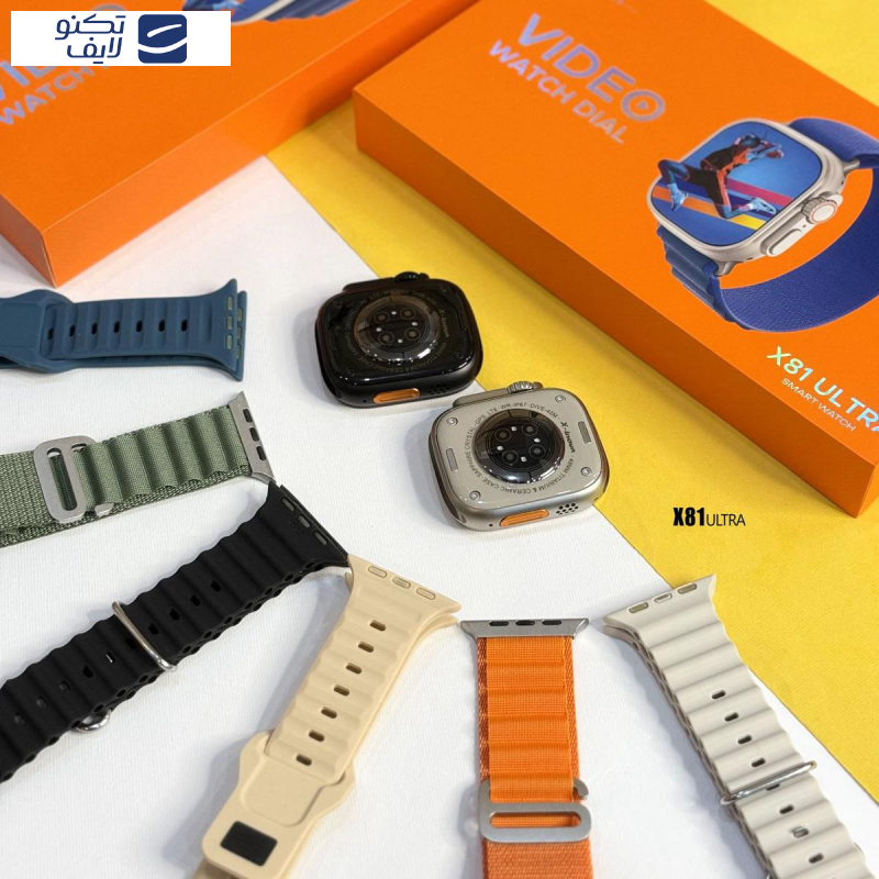 ساعت هوشمند ۴۹ میلیمتری ایکس اینوا مدل X81 ULTRA با بند سیلیکونی ساعت هوشمند ۴۹ میلیمتری ایکس اینوا مدل X81 ULTRA با بند سیلیکونی