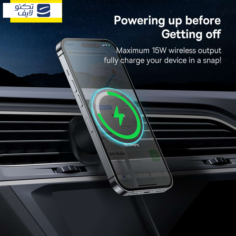 پایه نگهدارنده و شارژر بی سیم گوشی موبایل بیسوس مدل CW01 Magnetic Wireless پایه نگهدارنده و شارژر بی سیم گوشی موبایل بیسوس مدل CW01 Magnetic Wireless