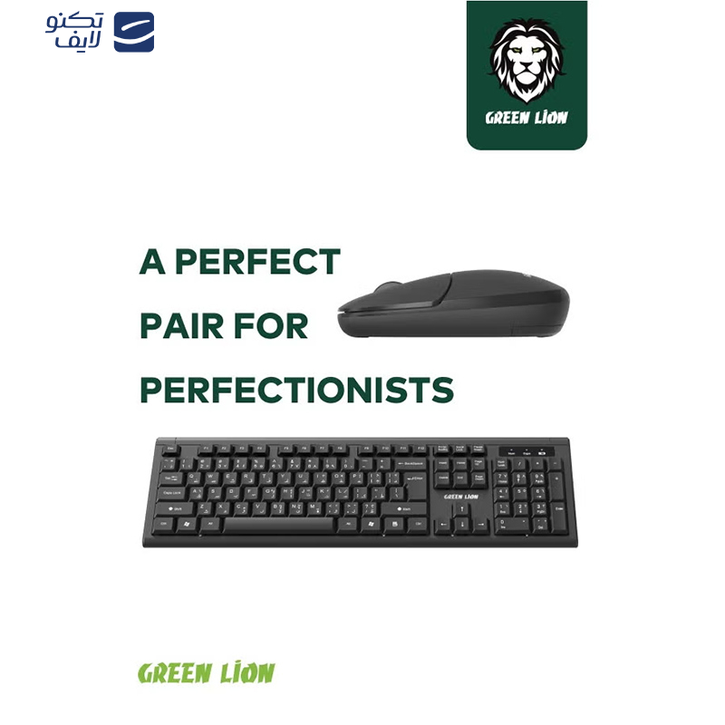 کیبورد و ماوس گرین لاین مدل GKM-200 کیبورد و ماوس گرین لاین مدل GKM-200