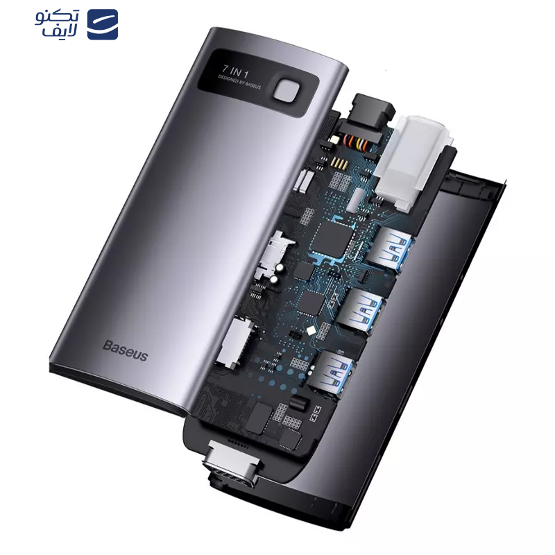 هاب 7 پورت USB-C باسئوس مدل WKWG040013 هاب 7 پورت USB-C باسئوس مدل WKWG040013